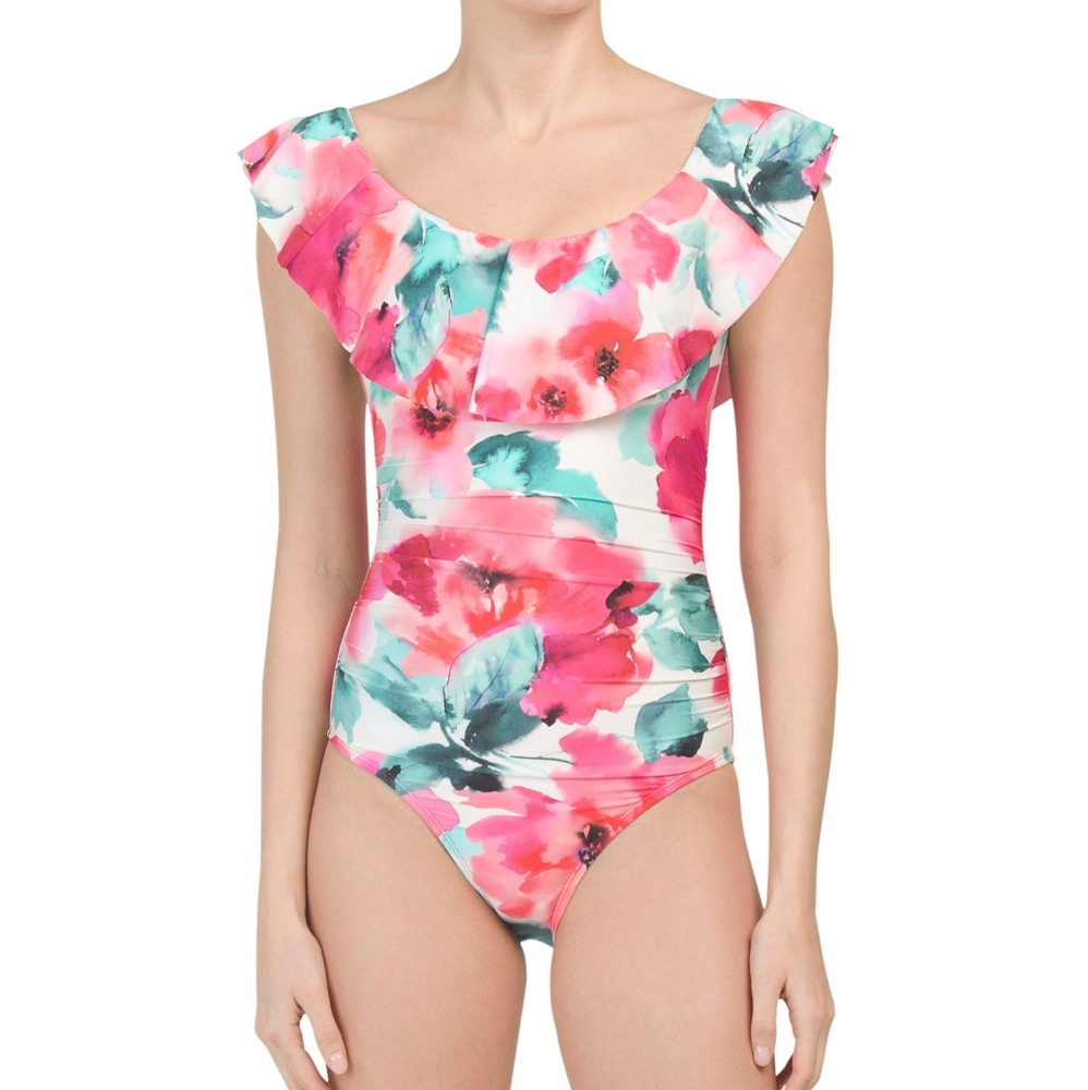 La Blanca
Wild flounce monokini Swimsuit